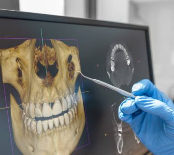 dental consultation with 3d tomography image 3
