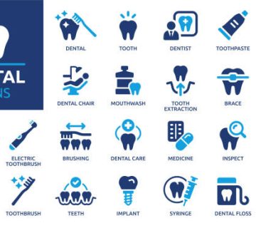 dental icon set