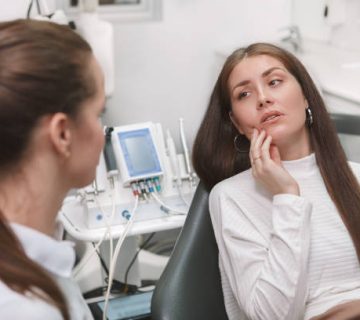 female patient at ental clinic 2