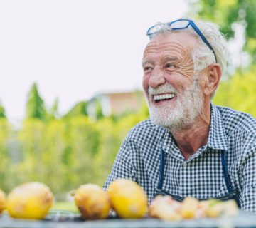 happy elderly man healthy senior confident smile at park outdoors with beautiful white teeth 1
