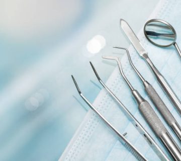 set of metal dentists medical equipment tools 1